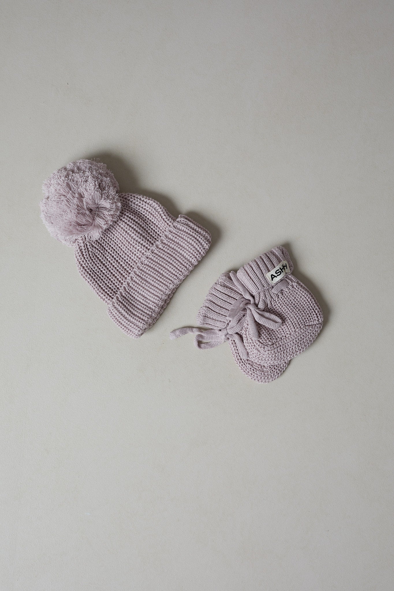 Chunky Knit Booties - Plum
