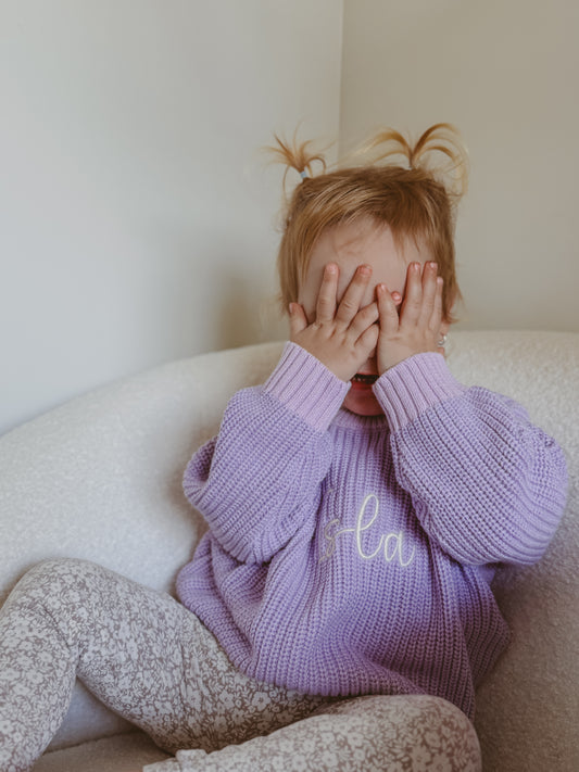 Chunky Knit Sweater - Wisteria