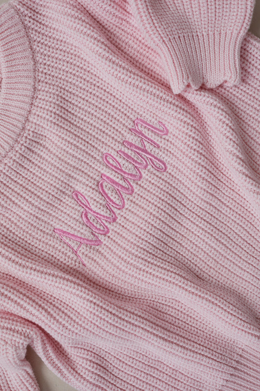 Heritage Knit Sweater - Peony