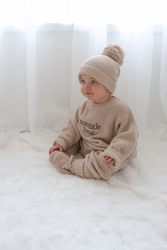 Chunky Knit Beanie - Oak