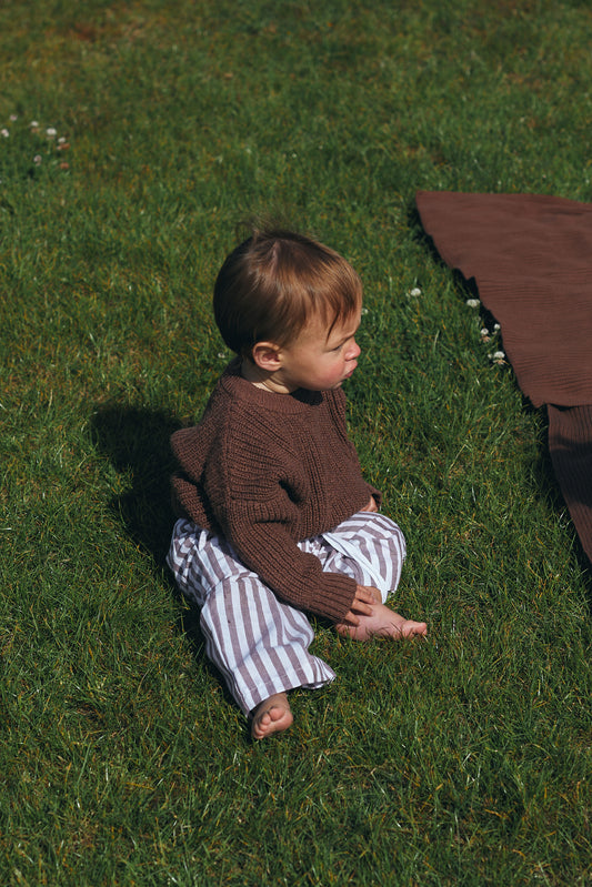 Darcy Chunky Knit Sweater - Walnut