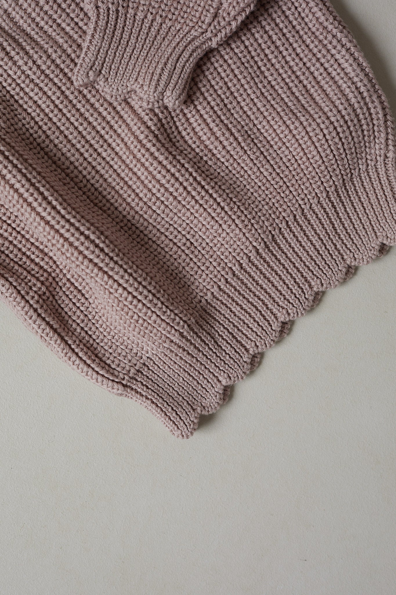 Hand Embroidered Initial Design Sunday Knit Sweater - Vintage Dusk