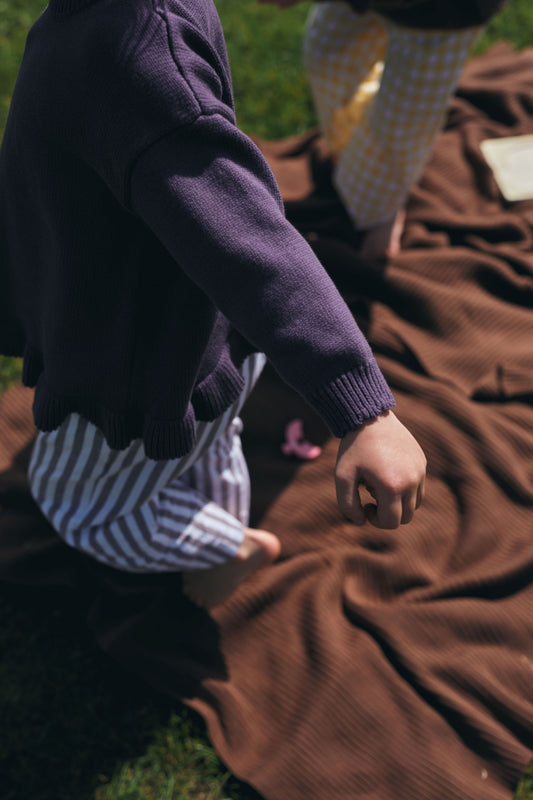 Paysie Frill Sweater - Violet