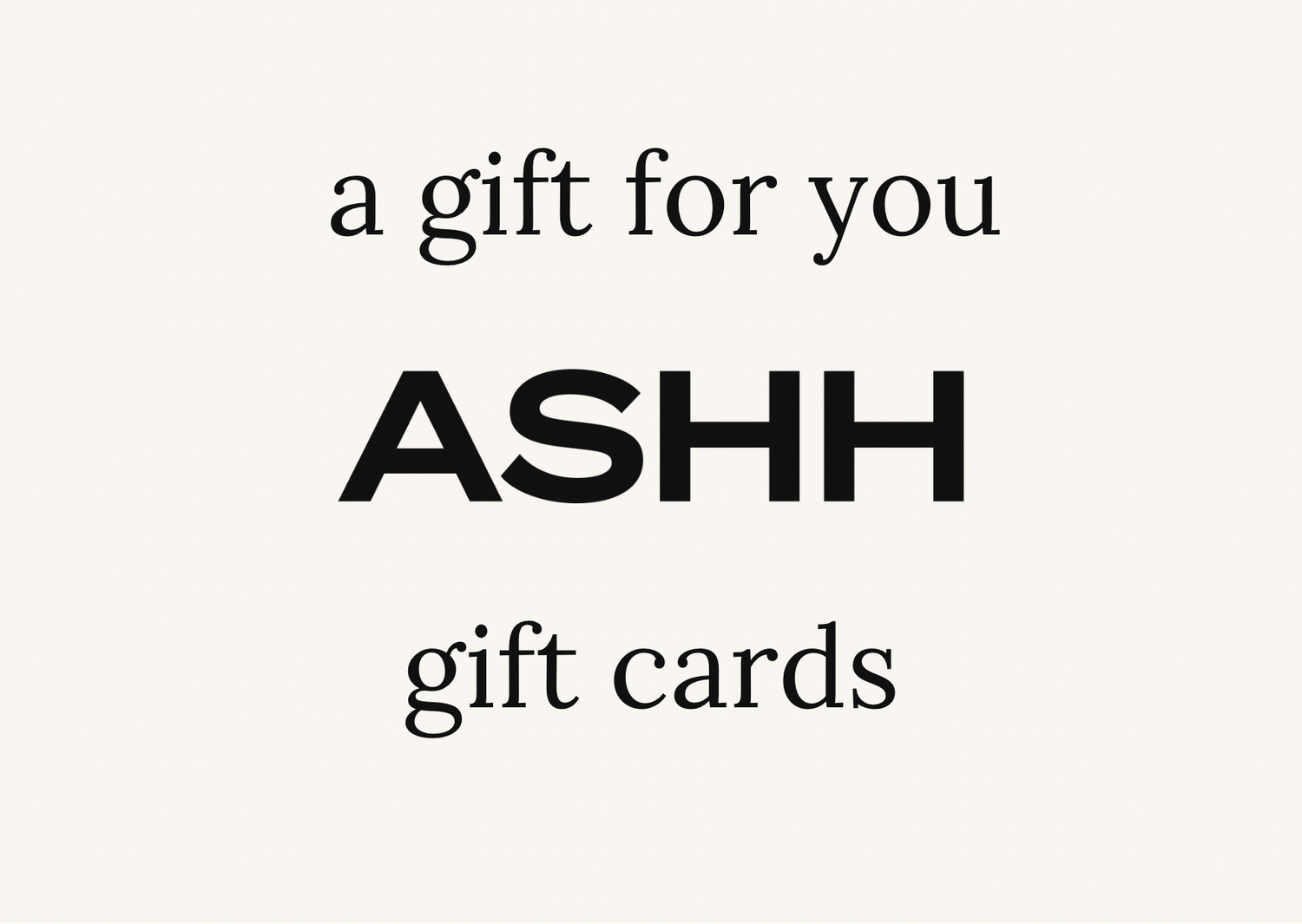 GIFT CARDS