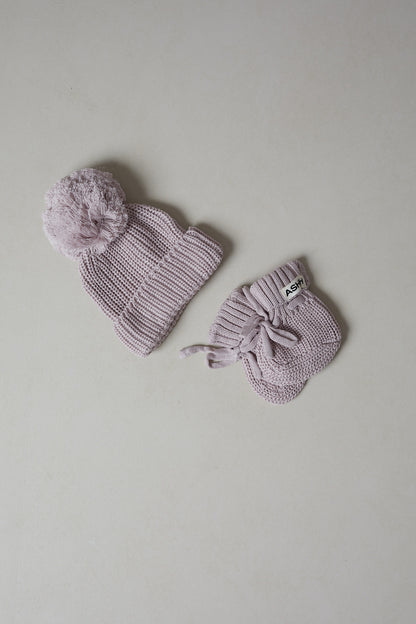 Chunky Knit Beanie - Plum