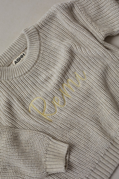 Heritage Knit Sweater - Oat Marle