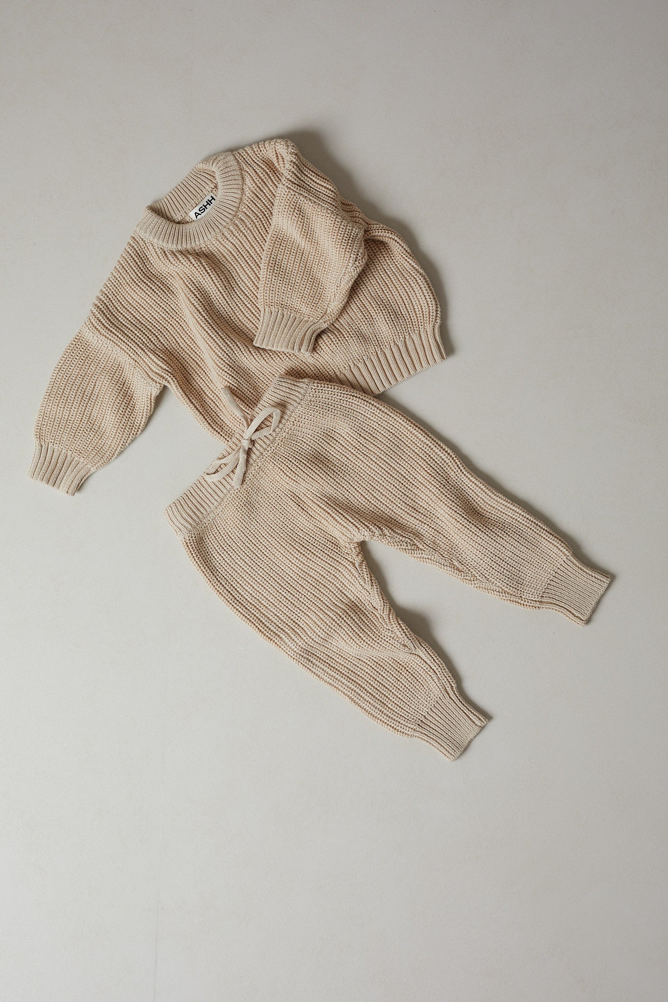 Renn Chunky Knit Pant - Oak