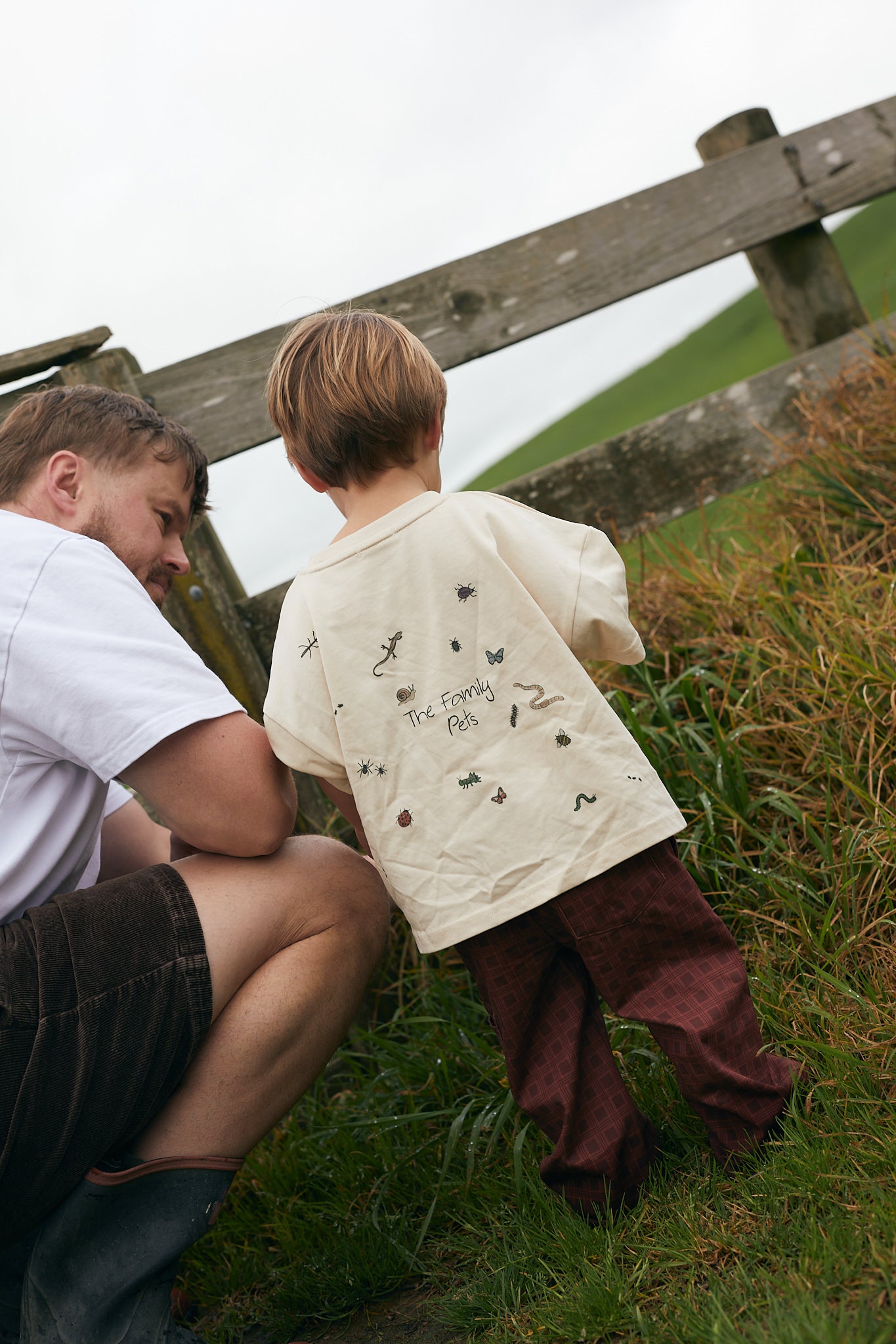 Bug Hunter Boxy Oversized Tee - Buttercream