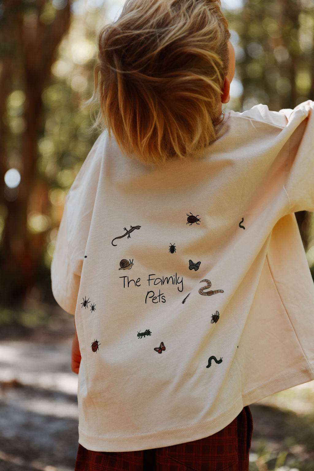 Bug Hunter Boxy Oversized Tee - Buttercream