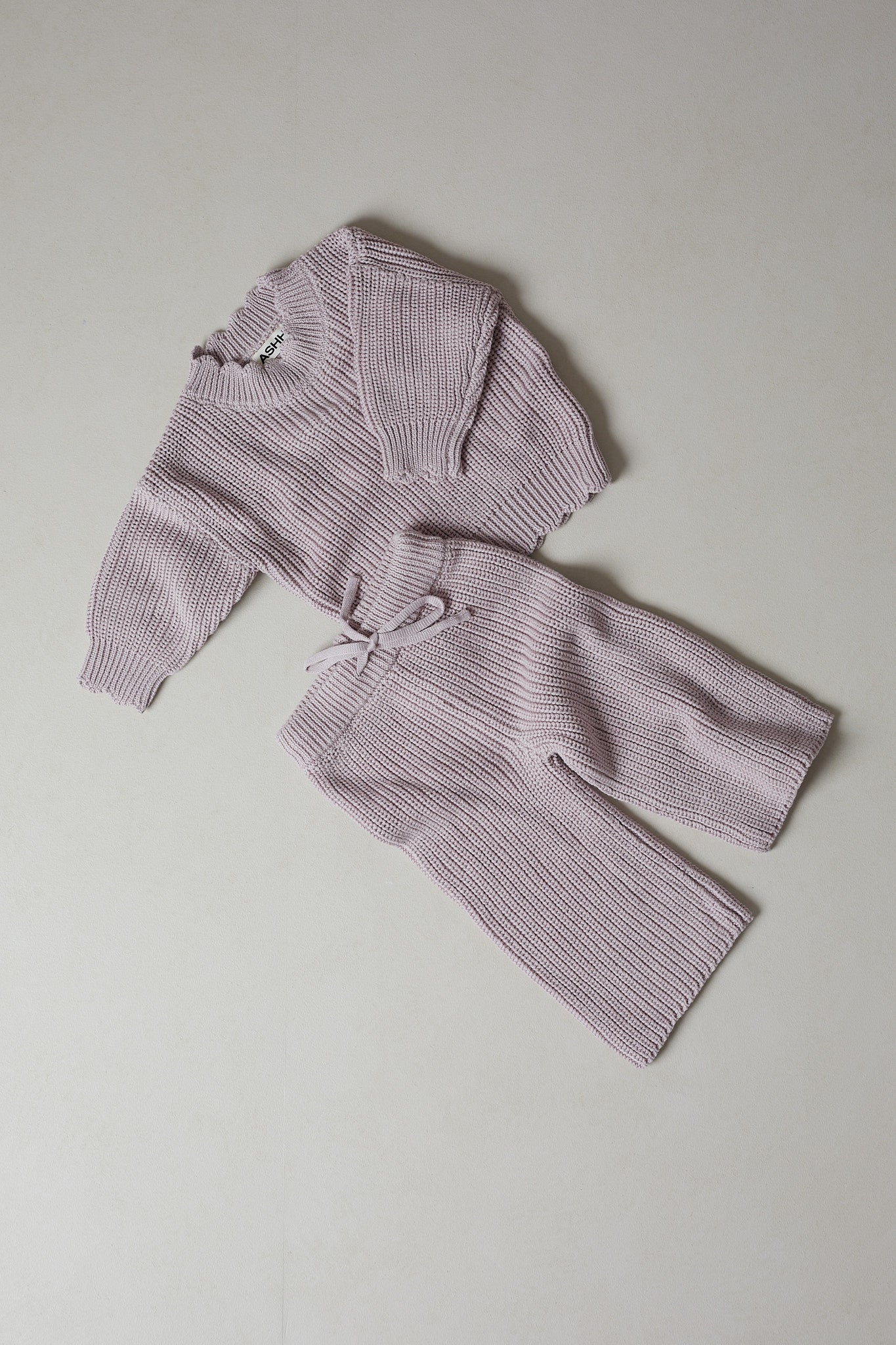 Stormi Wide Leg Knit Pant - Plum