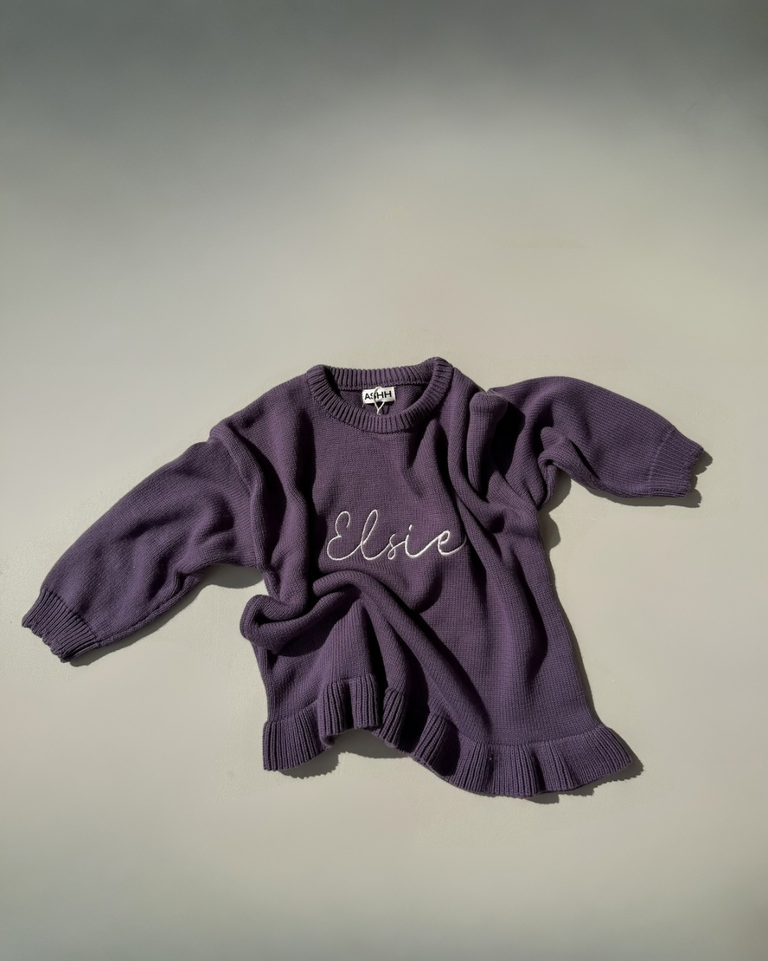 Paysie Frill Sweater - Violet