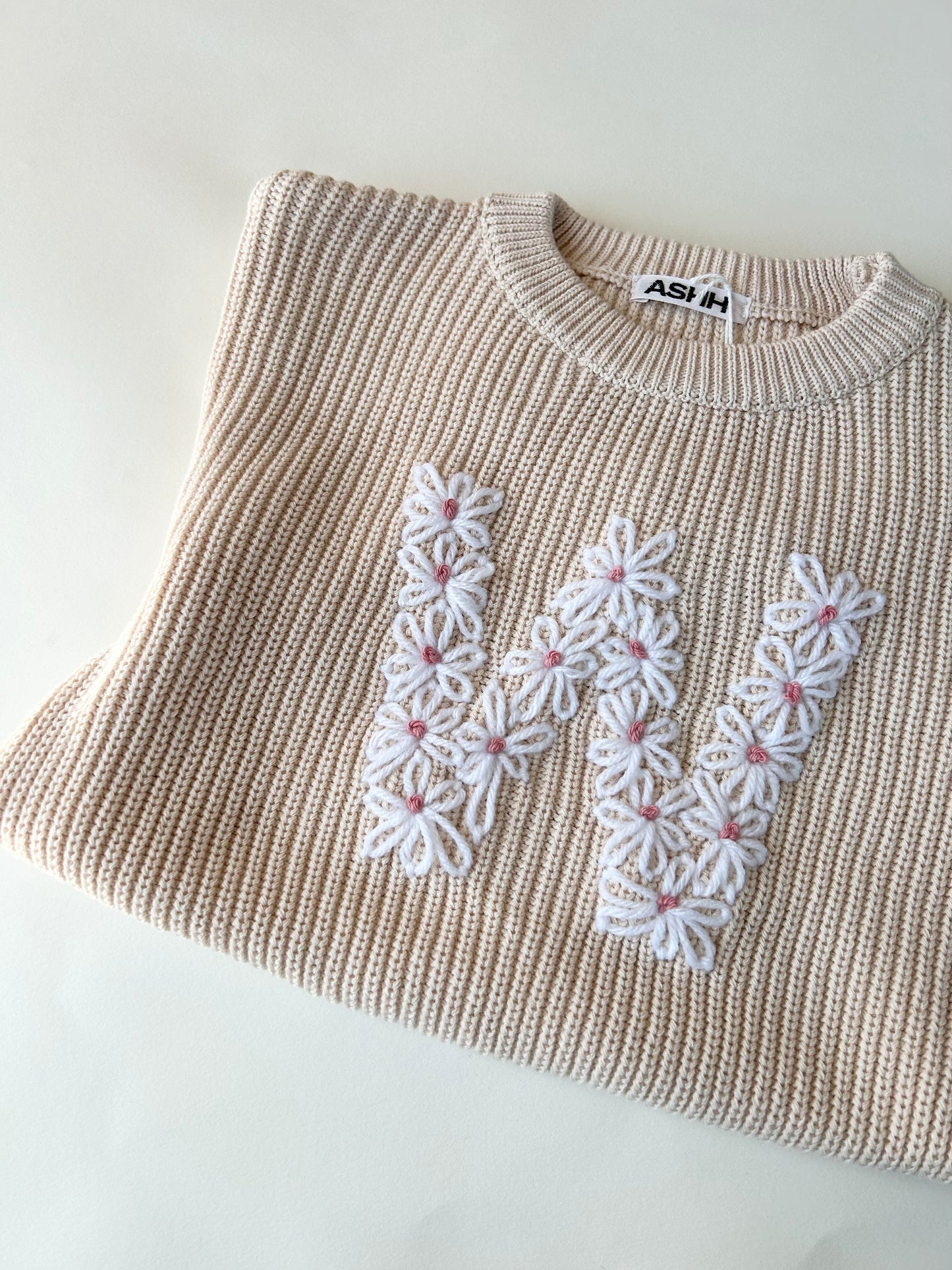 Initial Design Oversized Knit Sweater