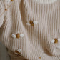 Busy Bee/Little Daisies Custom Chunky Knit Sweater