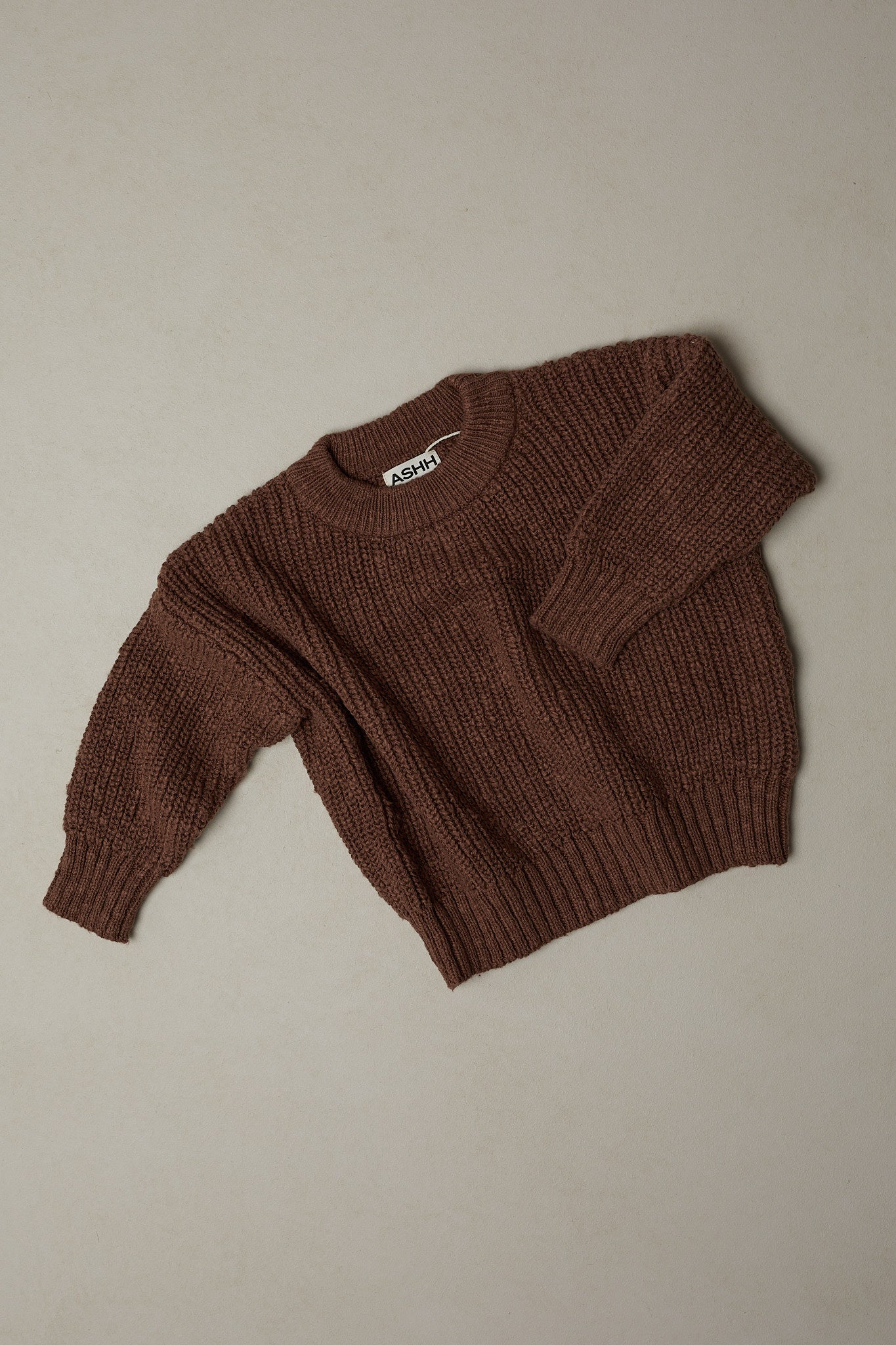 Darcy Textured Knit Sweater - Walnut