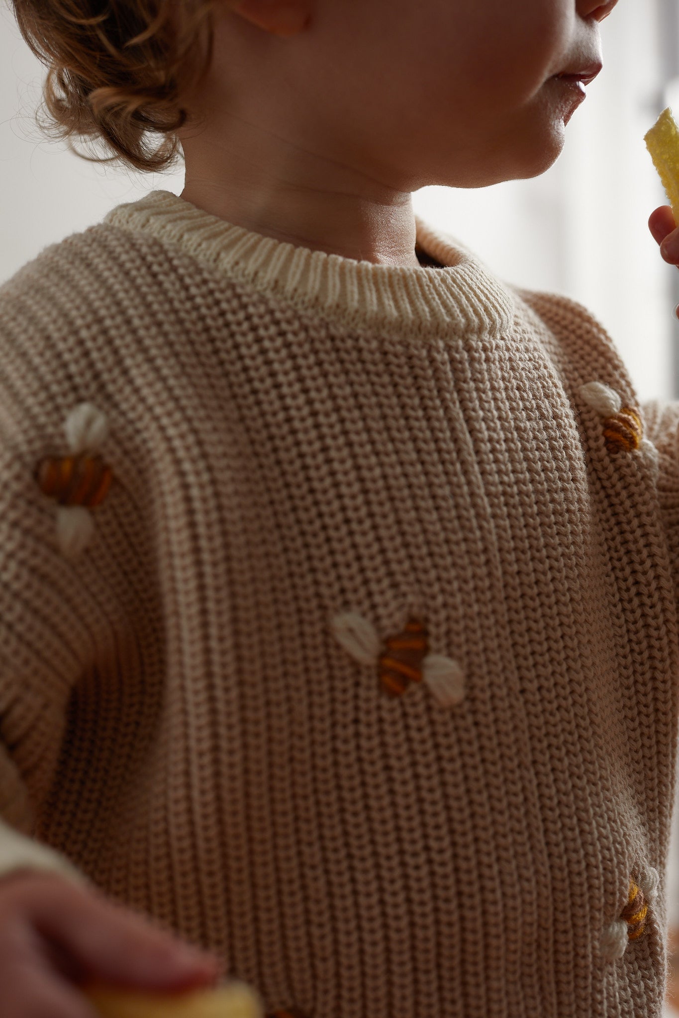 Little Daisies and Busy Bee Custom Chunky Knit Sweater