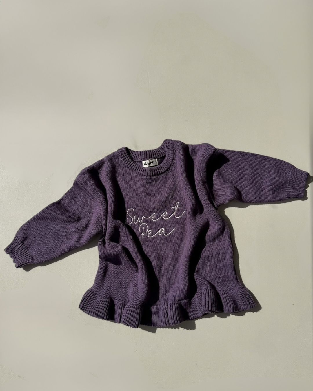 Paysie Frill Sweater - Violet
