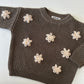 Little Daisies and Busy Bee Custom Oversized Knit Sweater