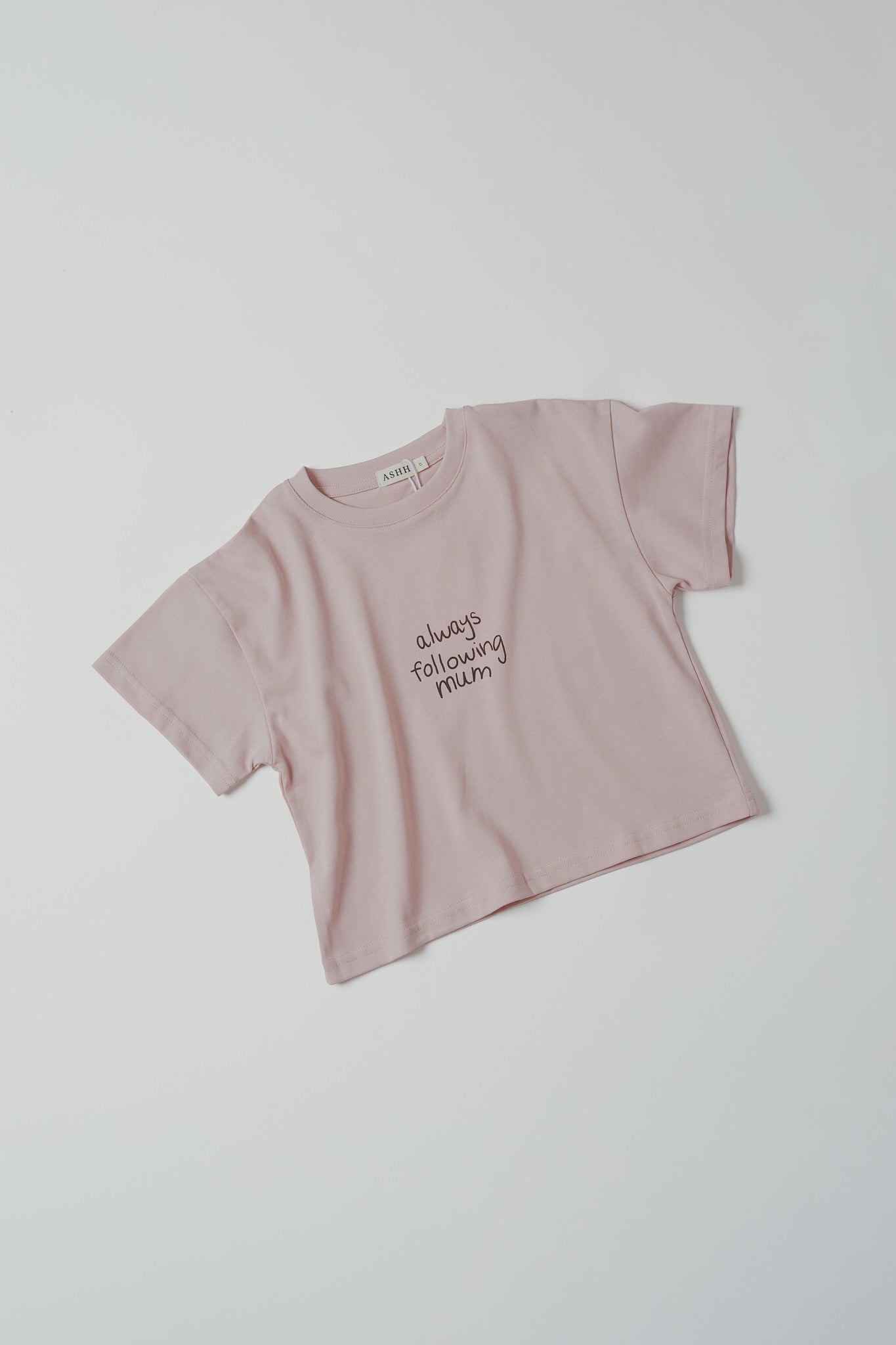 Always Following Mum Boxy Oversized Tee - Heritage Pink