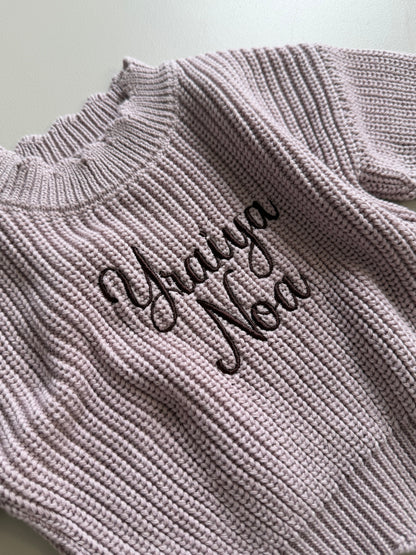 Sunday Knit Sweater - Plum