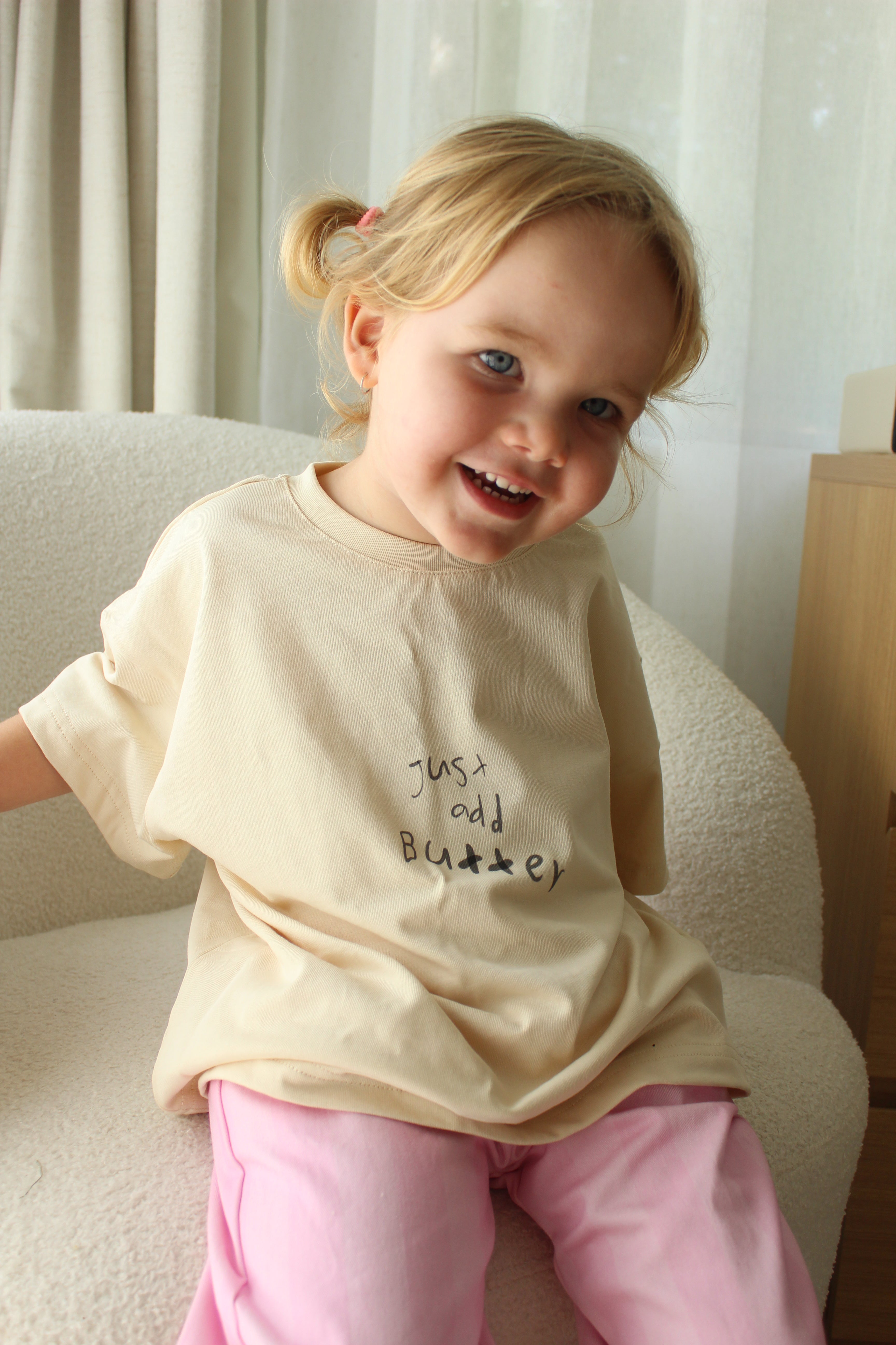 Just Add Butter Boxy Tee - Buttermilk