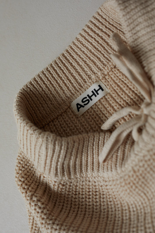 Renn Chunky Knit Pant - Oak