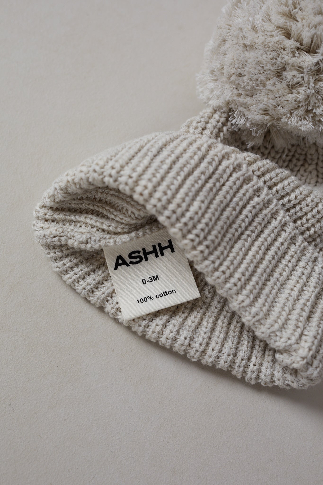 Chunky Knit Beanie - Oat Marle
