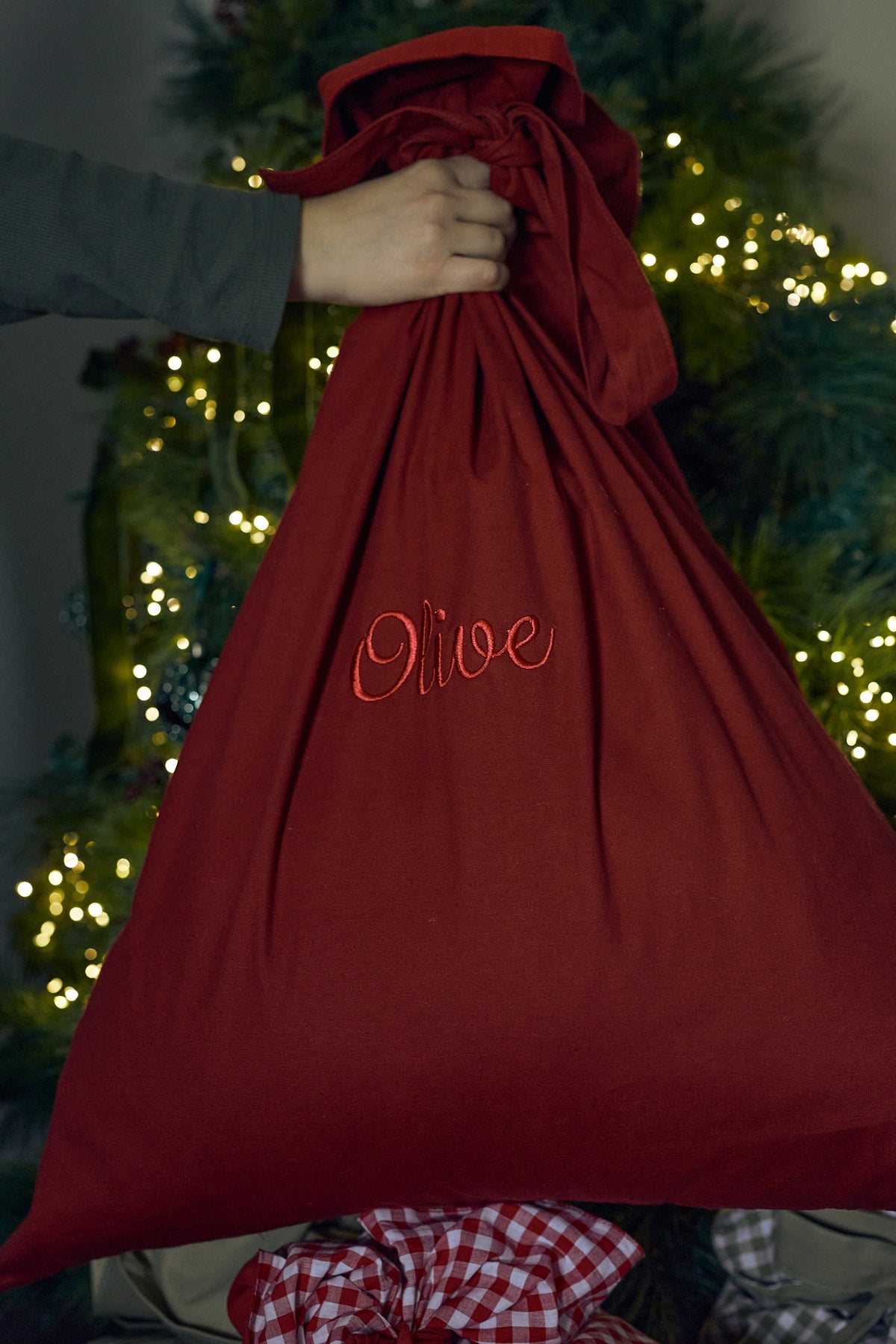 Heirloom Christmas Santa Sack - Mulberry