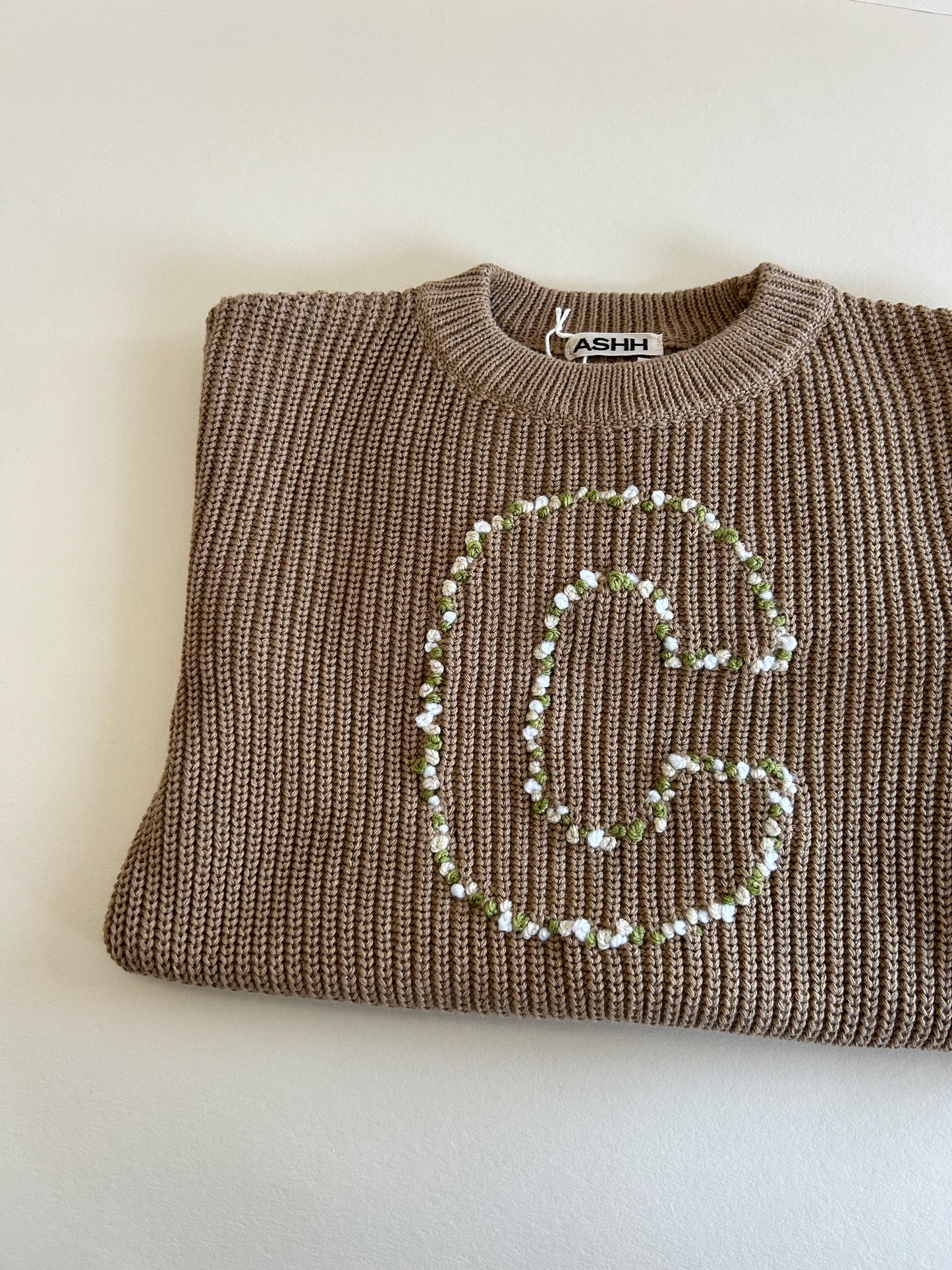 Initial Design Oversized Knit Sweater