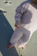 Stormi Wide Leg Knit Pant - Plum