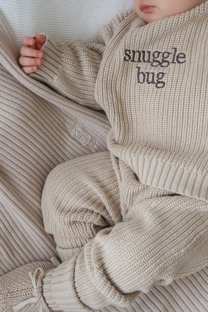 Renn Chunky Knit Pant - Oak