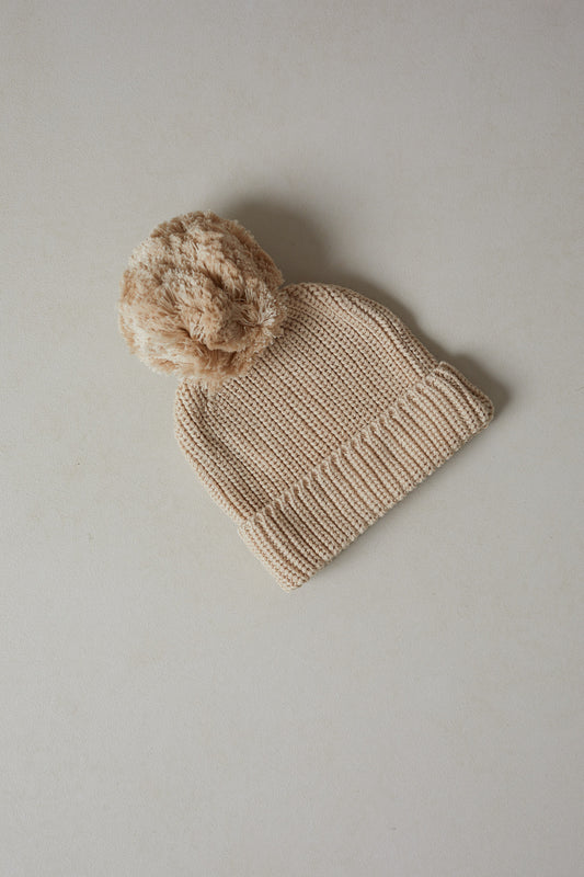 Chunky Knit Beanie - Oak
