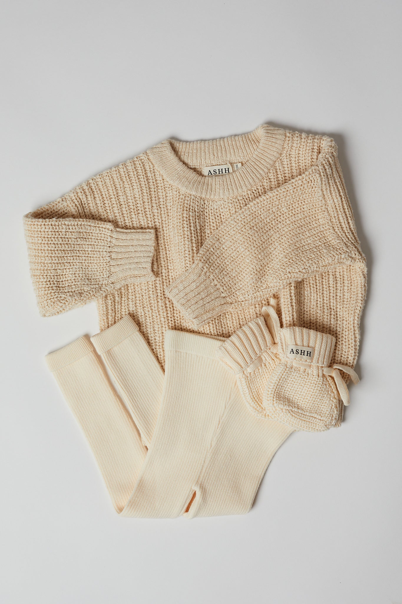Lounge Ribbed Knit Tight | Cream