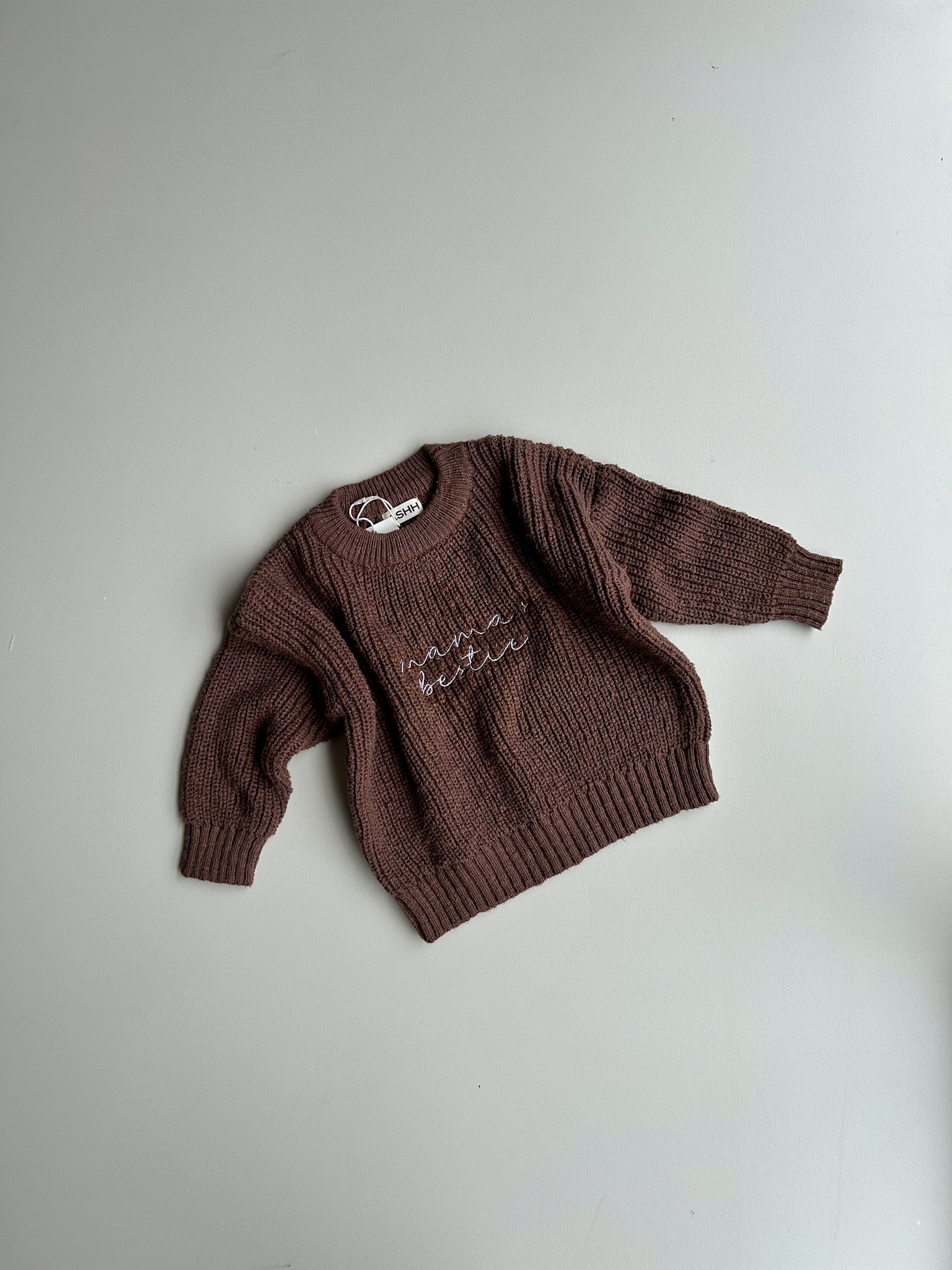Darcy Textured Knit Sweater - Walnut