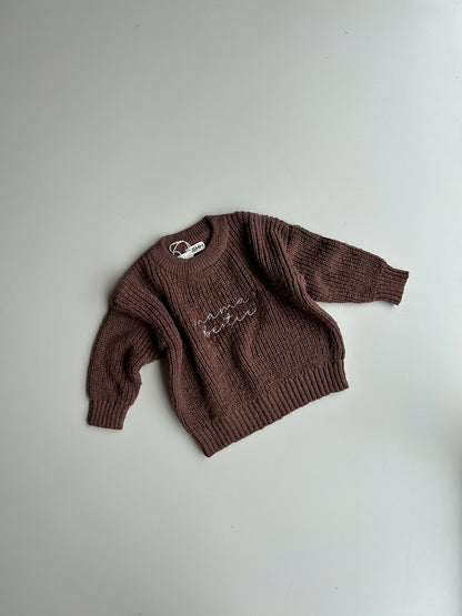 Darcy Chunky Knit Sweater - Walnut