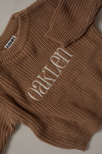 Oversized Knit Sweater - Mocha