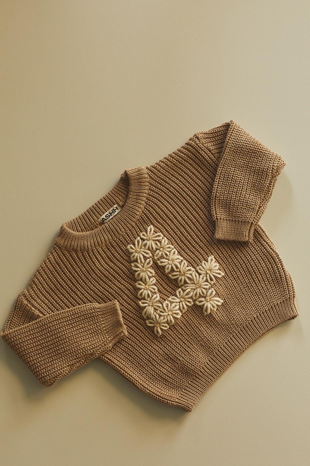 Initial Design Oversized Knit Sweater