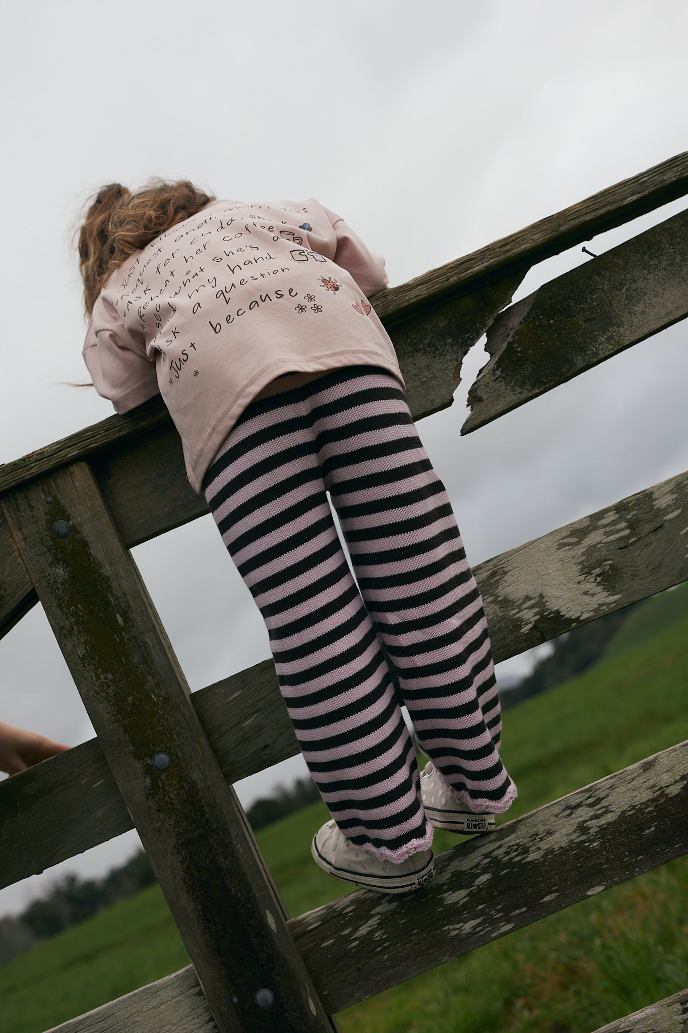 Alice Knit Pant | Pinky Stripe