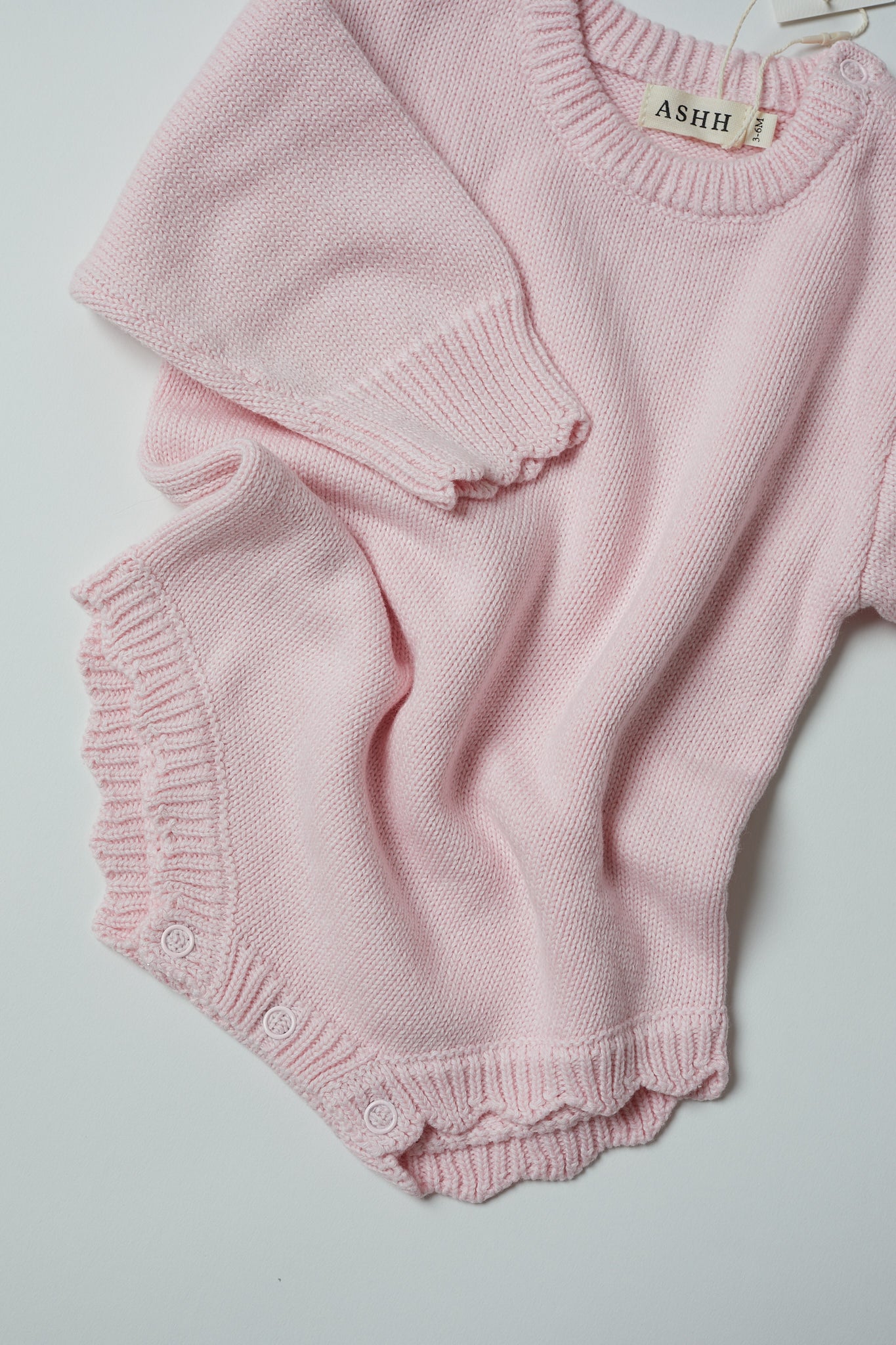 Rowe Flat Knit Romper | Peony
