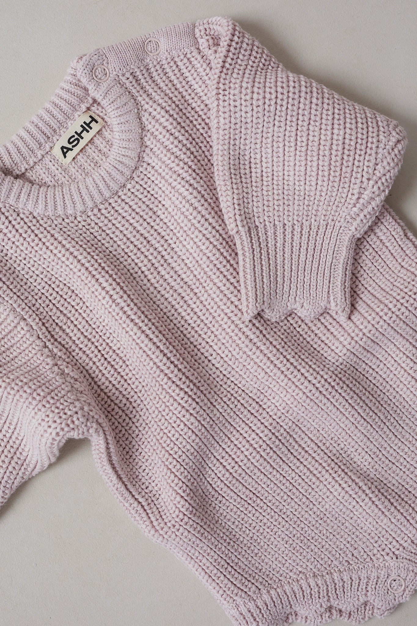 Hand Embroidered Novie Knit Romper - Dusk