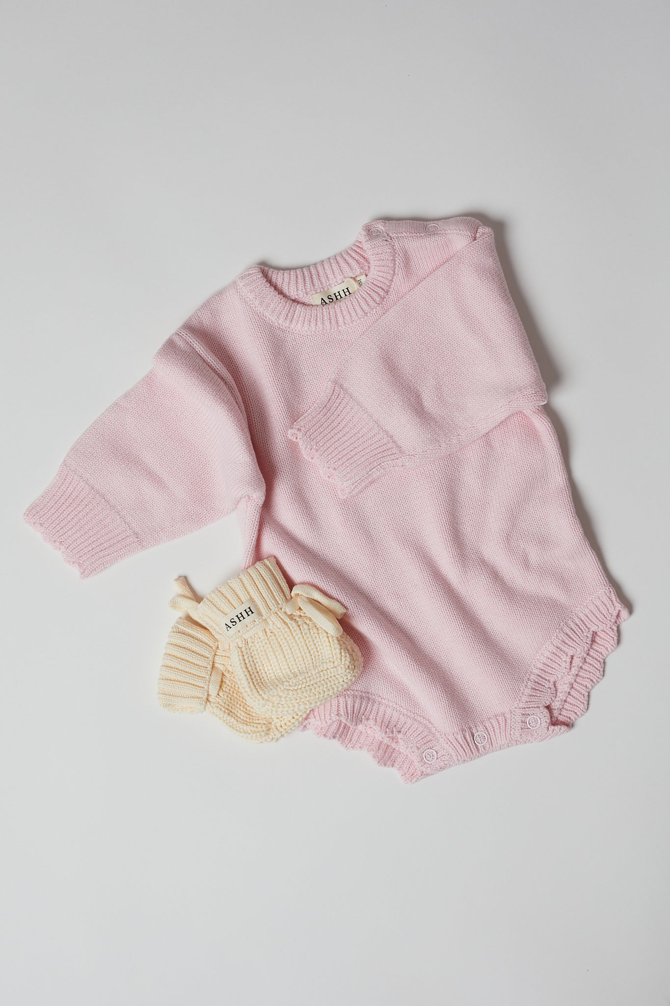 Rowe Flat Knit Romper | Peony