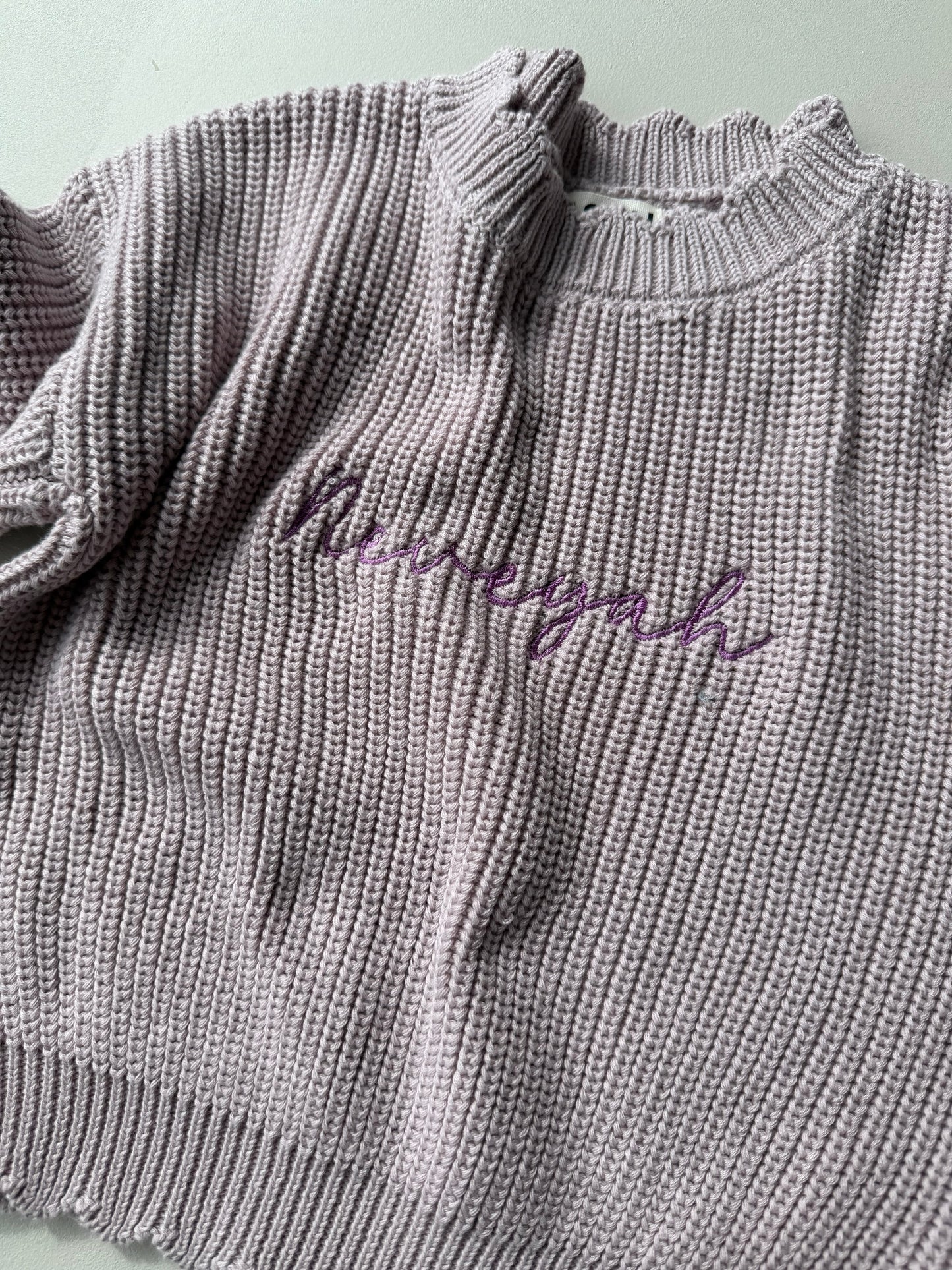 Sunday Knit Sweater - Plum