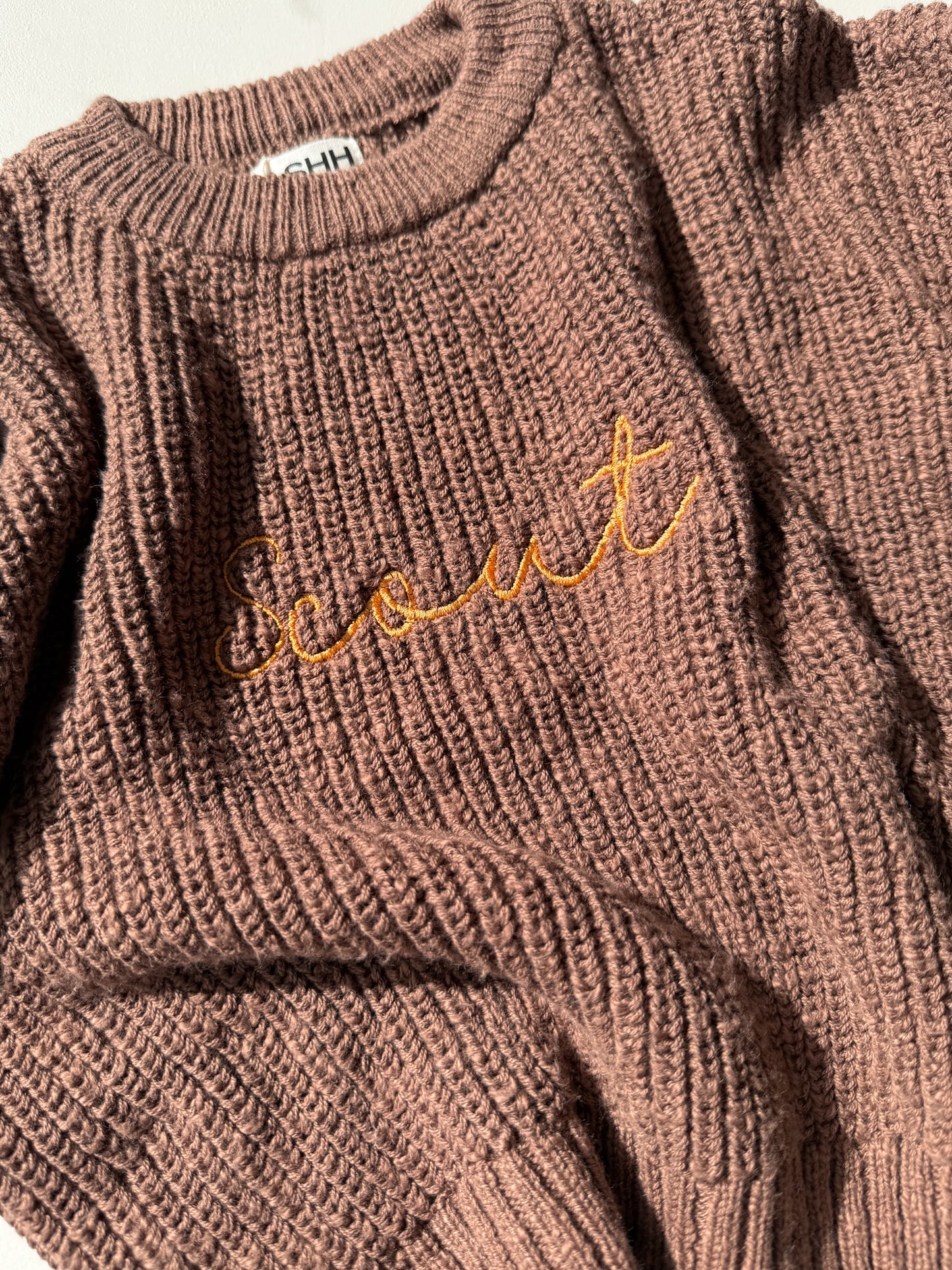 Darcy Chunky Knit Sweater - Walnut