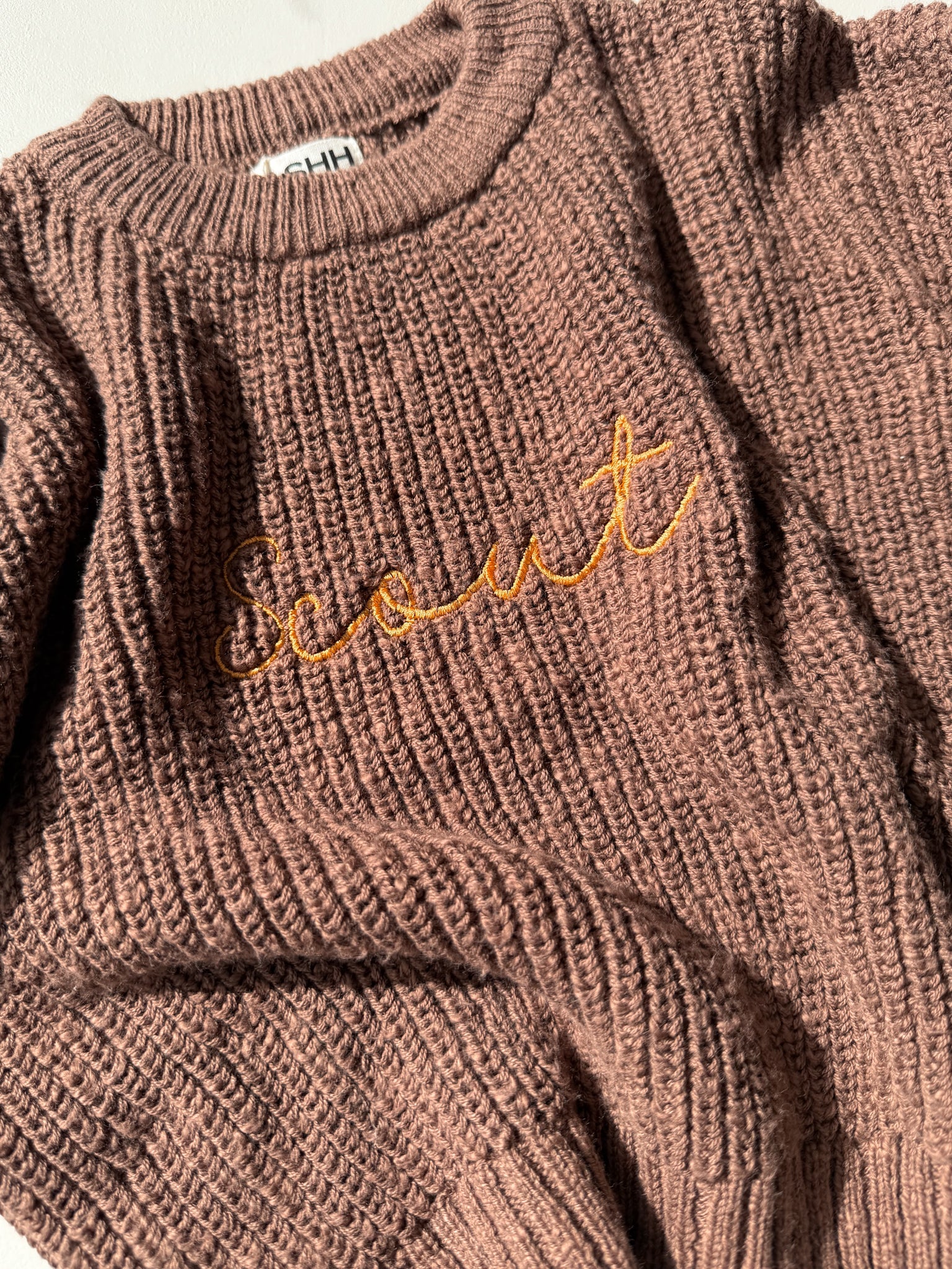 Darcy Textured Knit Sweater - Walnut