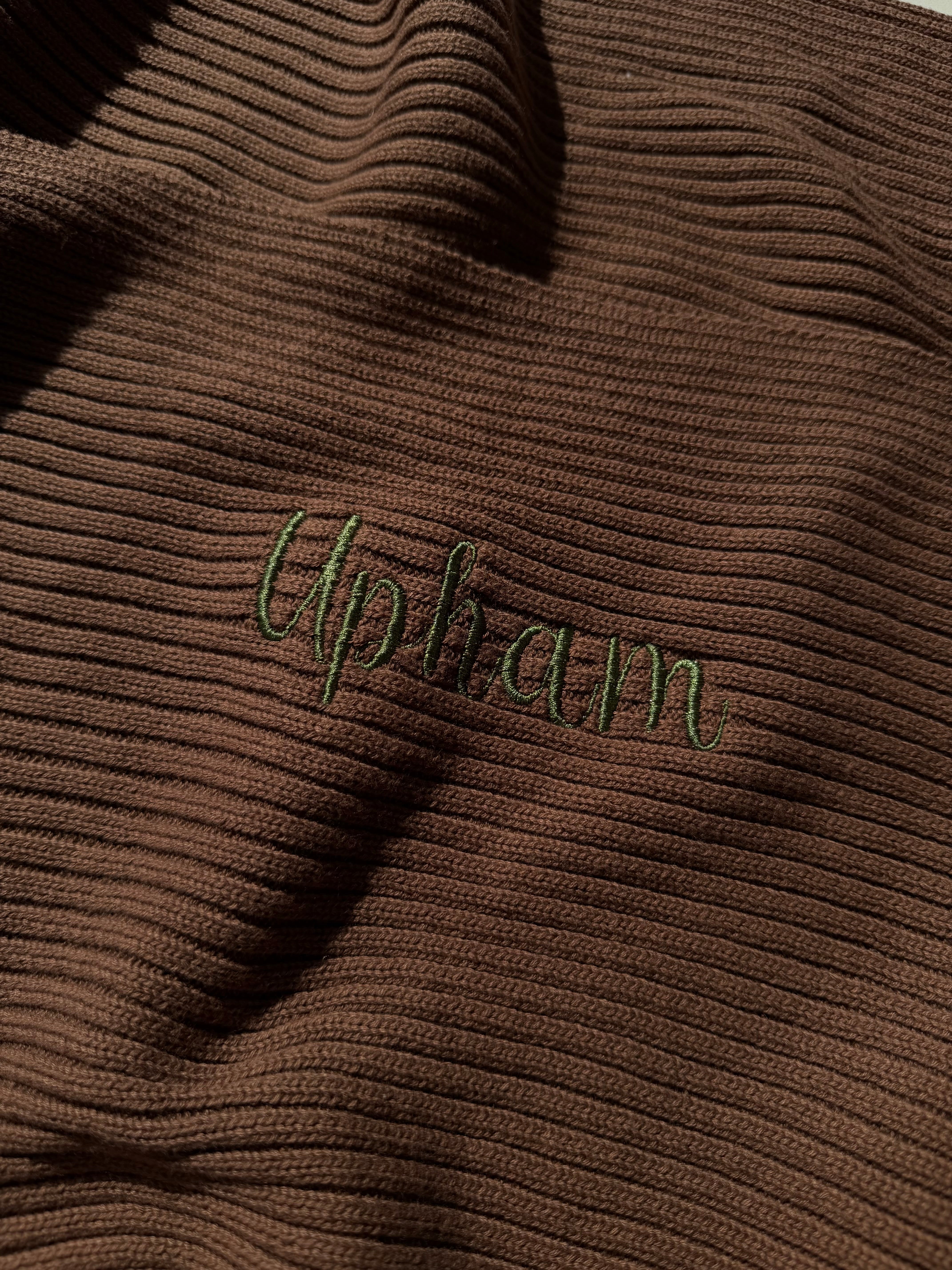 Novella Ribbed Knit Blanket - Chestnut