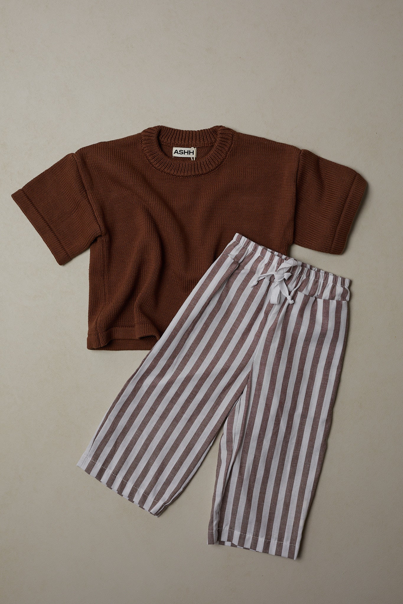 Signature Knit Tee - Chestnut