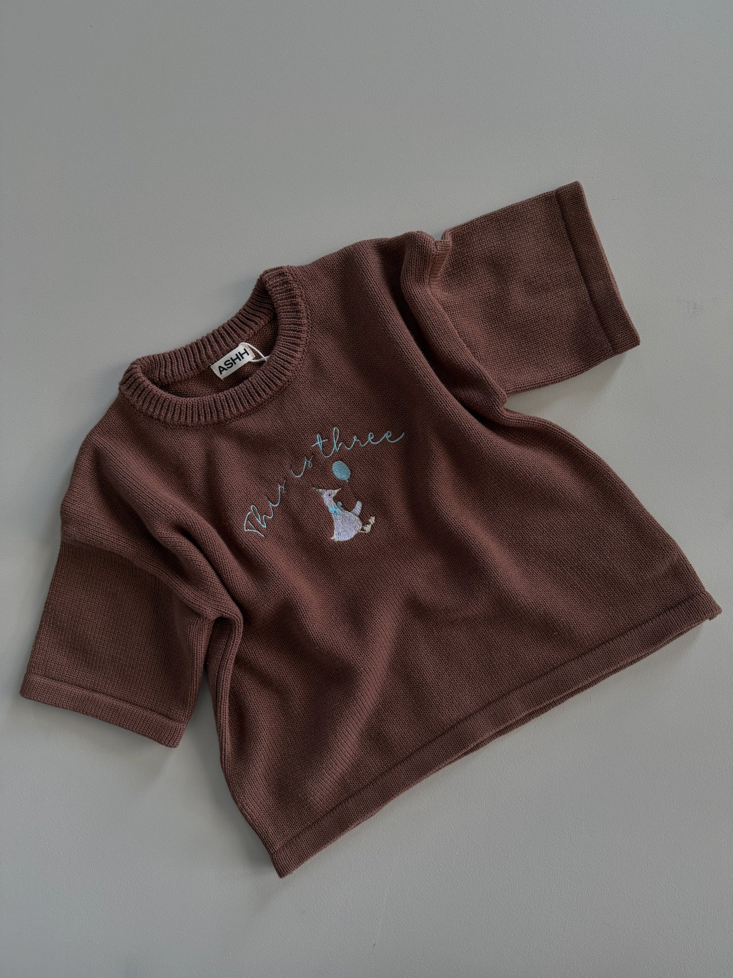 Signature Knit Tee - Chestnut