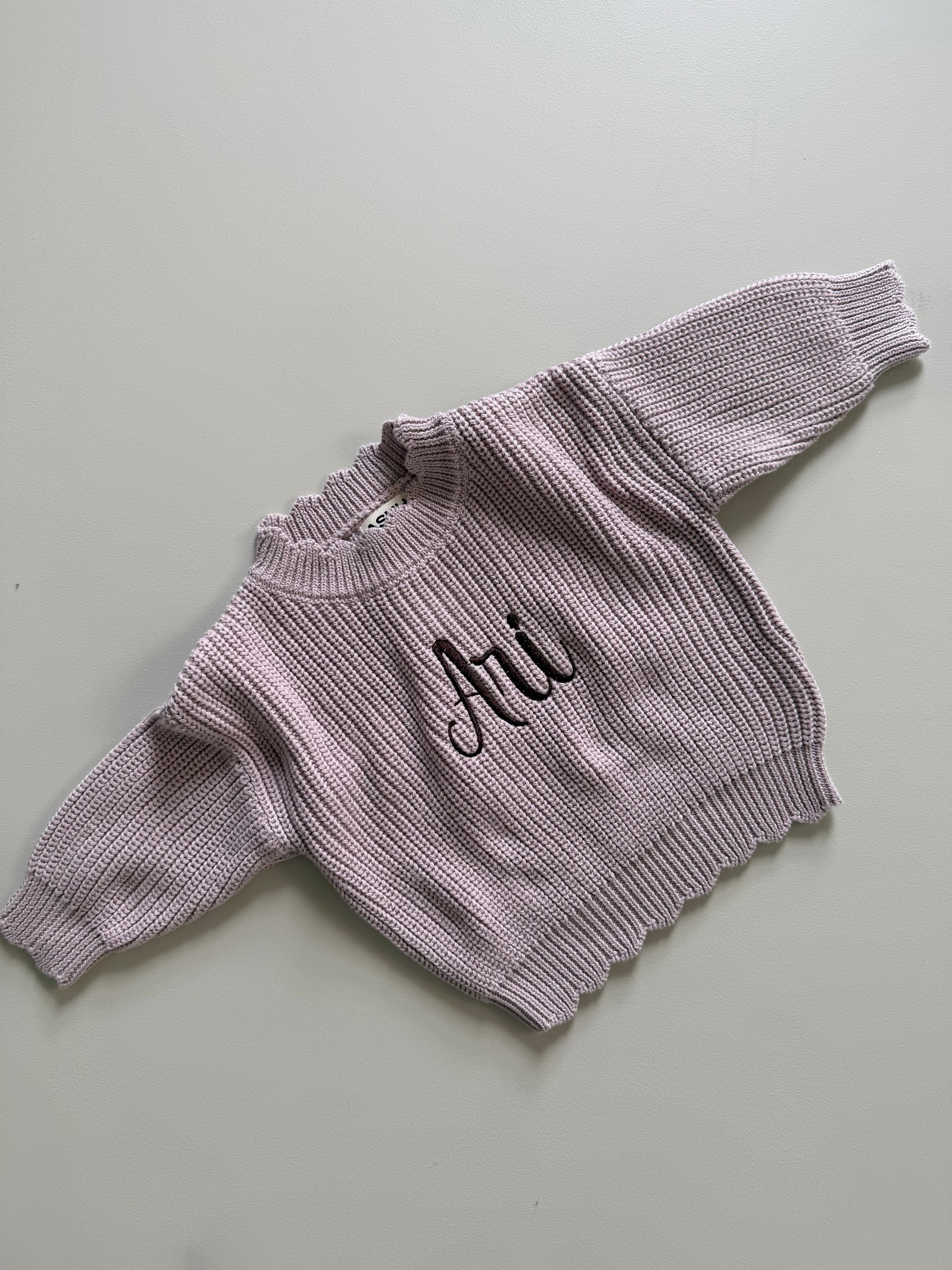 Sunday Knit Sweater - Plum