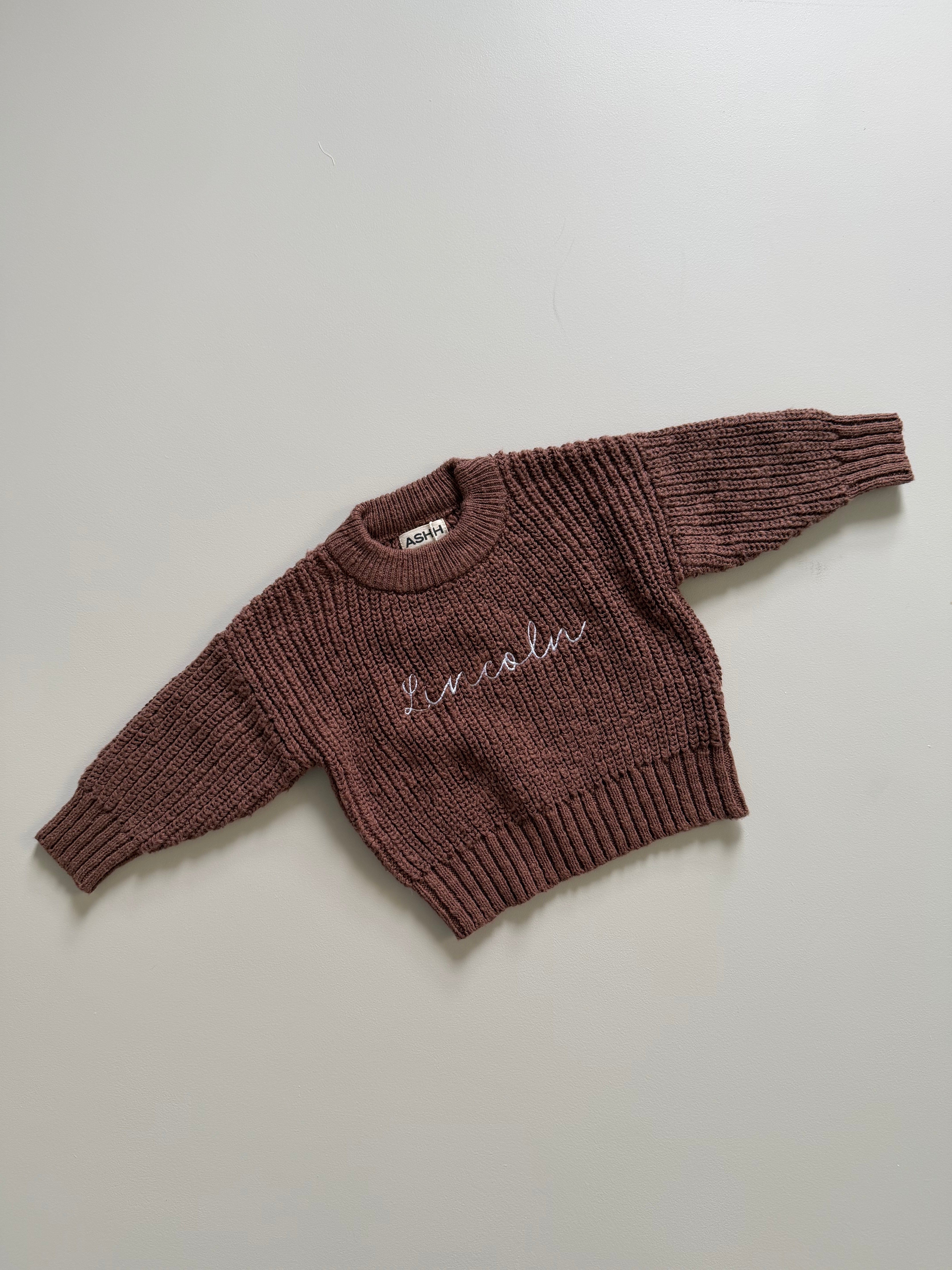 Darcy Textured Knit Sweater - Walnut