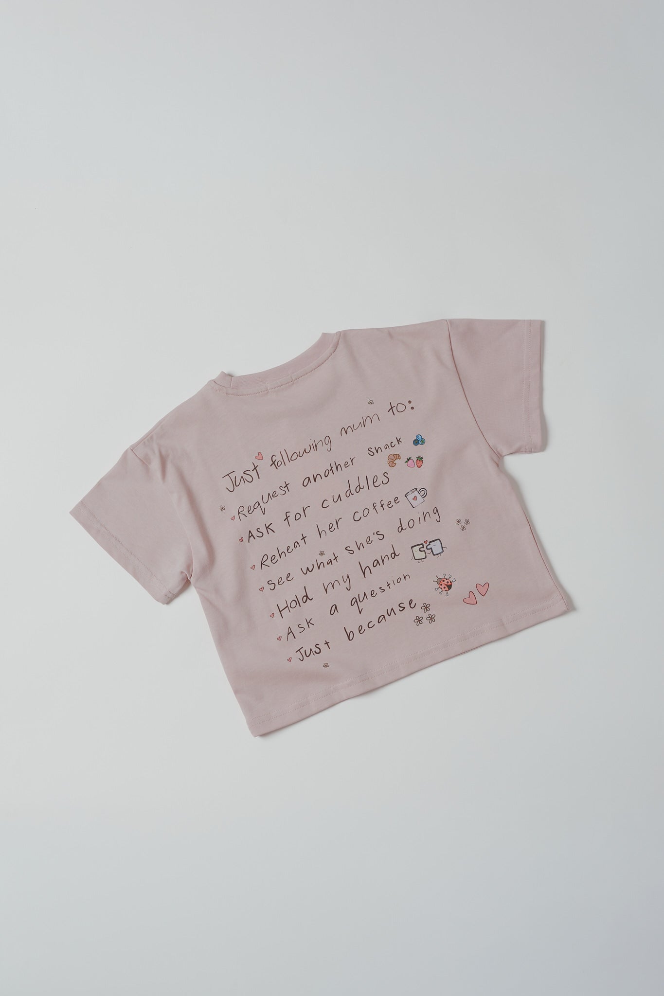 Always Following Mum Boxy Oversized Tee - Heritage Pink