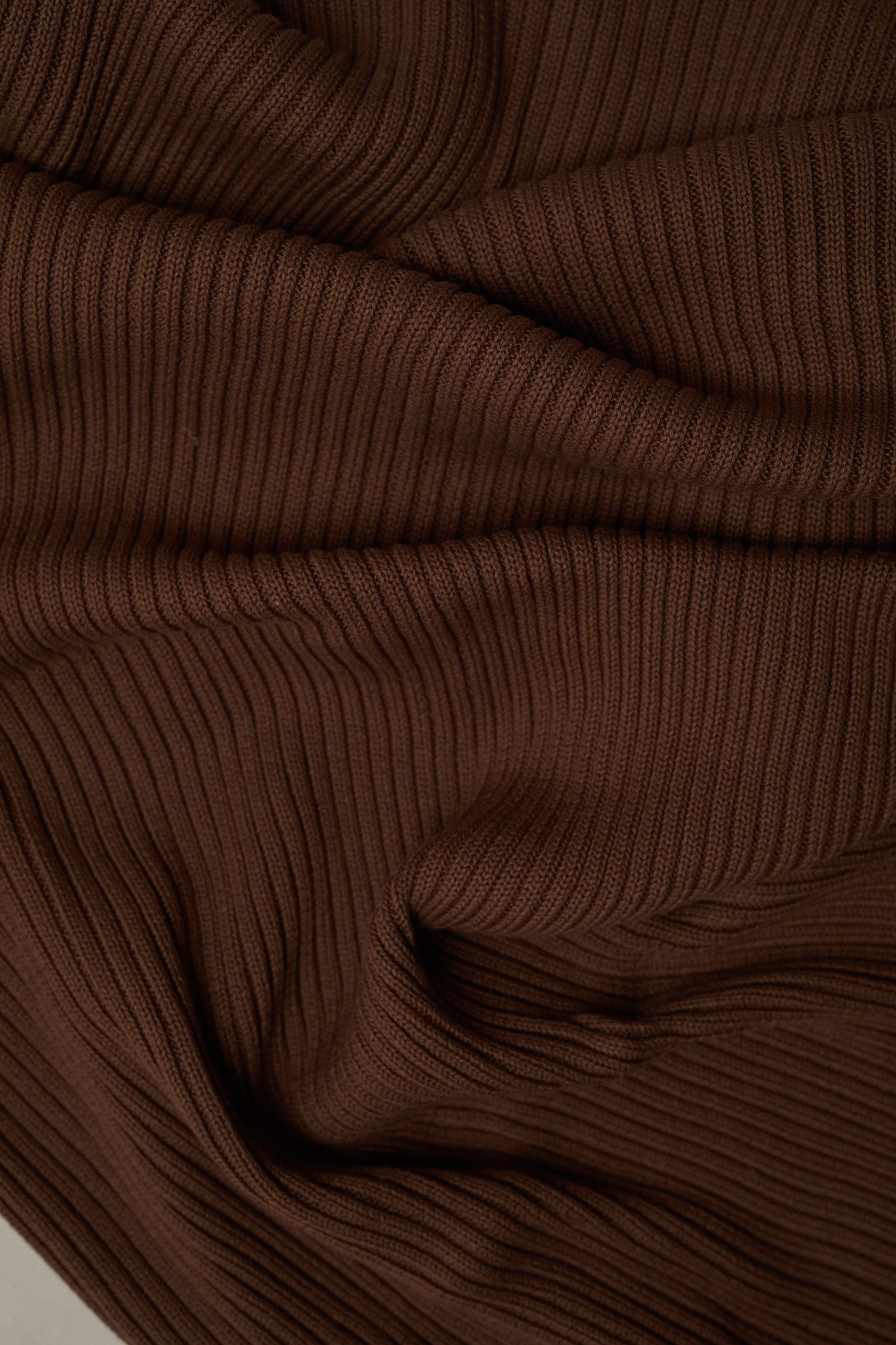 Novella Ribbed Knit Blanket - Chestnut